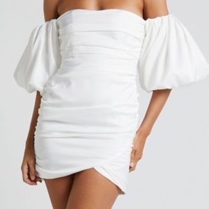Off Shoulder White Dress
